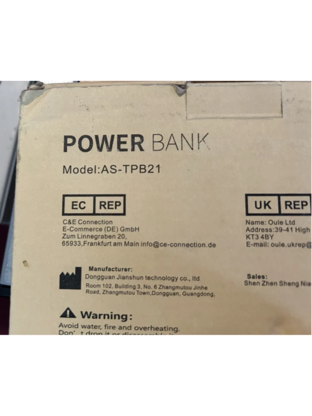 Miady Power Bank 2 Pack 10000mA Model AS-TPB21 One charging Cable included